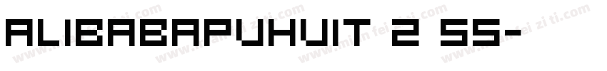 Alibabapuhuit 2 55字体转换